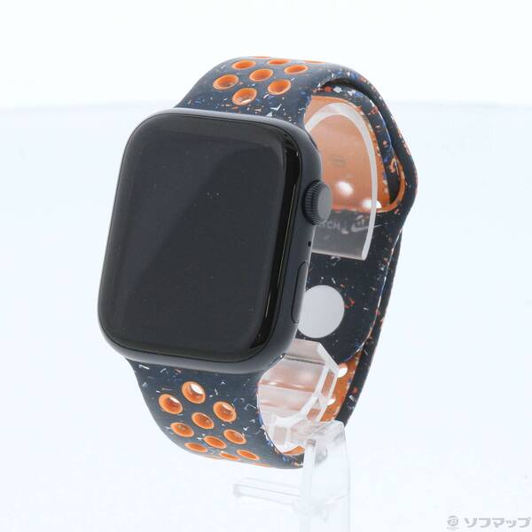 【中古】Apple(アップル) Apple Watch Series 9 GPS 45mm ミッドナイトアルミニウムケース ブルーフレームNikeスポーツバンド 【269-ud】