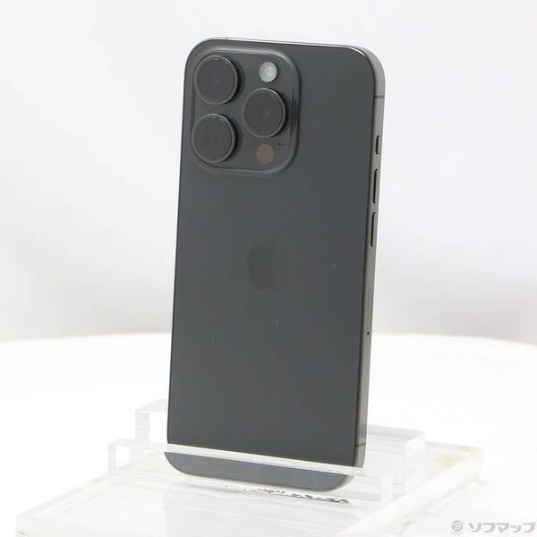【中古】Apple(アップル) iPhone15 Pro 128GB ブラックチタニウム MTU73J/A SIMフリー 【251-ud】