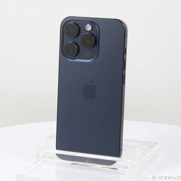 【中古】Apple(アップル) iPhone15 Pro 256GB ブルーチタニウム MTUG3J/A SIMフリー 【251-ud】