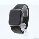 【中古】Apple(アップル) Apple Watch Series 6 GPS 40mm スペースグレイアルミニウムケース ブラックNikeスポーツループ 【...