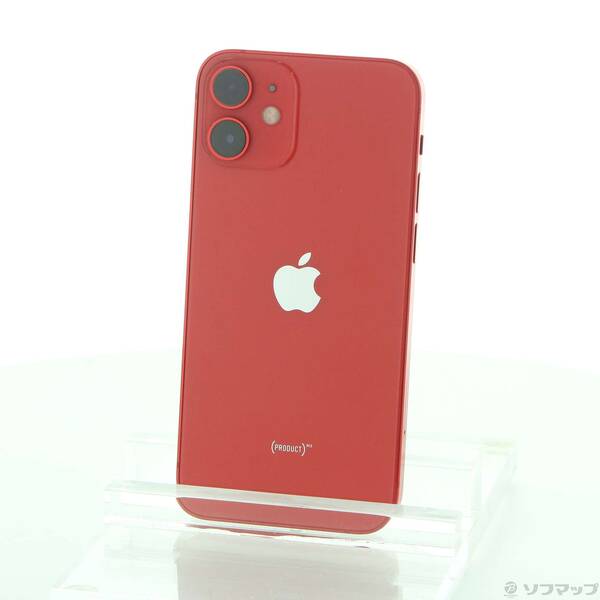 【中古】Apple(アップル) iPhone12 mini 128GB プロダクトレッド MGDN3J／A SIMフリー 【258-ud】