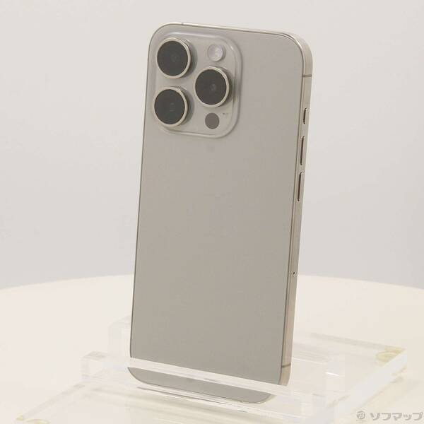 【中古】Apple(アップル) iPhone15 Pro 256GB ナチュラルチタニウム MTUF3J/A SIMフリー 【276-ud】