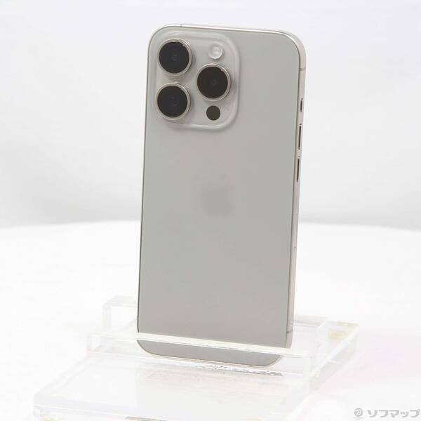 【中古】Apple(アップル) iPhone15 Pro 512GB ナチュラルチタニウム MTUK3J/A SIMフリー 【258-ud】