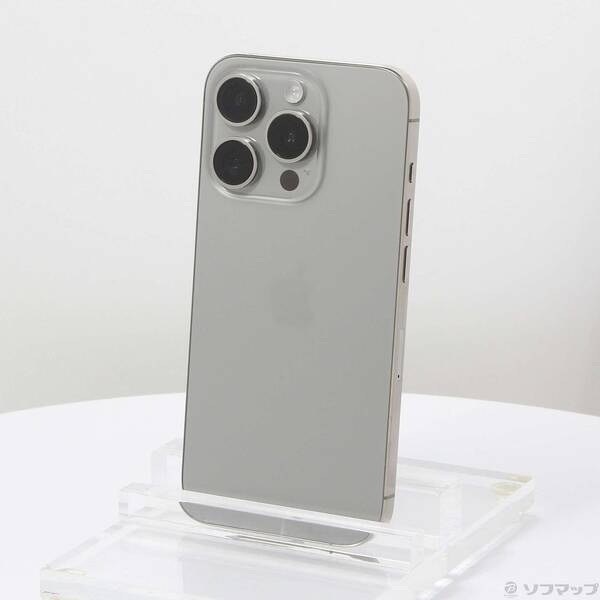 【中古】Apple(アップル) iPhone15 Pro 256GB ナチュラルチタニウム MTUF3J/A SIMフリー 【276-ud】