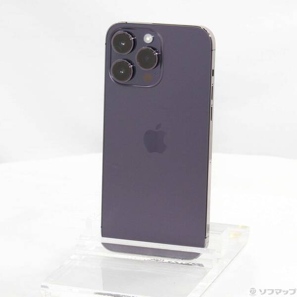 【中古】Apple(アップル) iPhone14 Pro Max 128GB ディープパープル MQ993J/A SIMフリー 【262-ud】