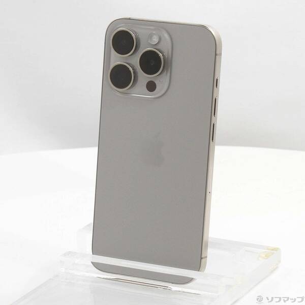 【中古】Apple(アップル) iPhone15 Pro 256GB ナチュラルチタニウム MTUF3J/A SIMフリー 【295-ud】