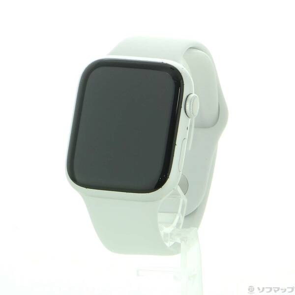 【中古】Apple(アップル) Apple Watch Series 8 GPS 45mm シルバーアルミニウムケース ホワイトスポーツバンド 【344-ud】