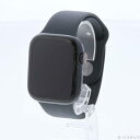 【中古】Apple(アップル) Apple Watch Series 7 GPS + Cellular 45mm ミッドナイトアルミニウムケース ミッドナイトス...