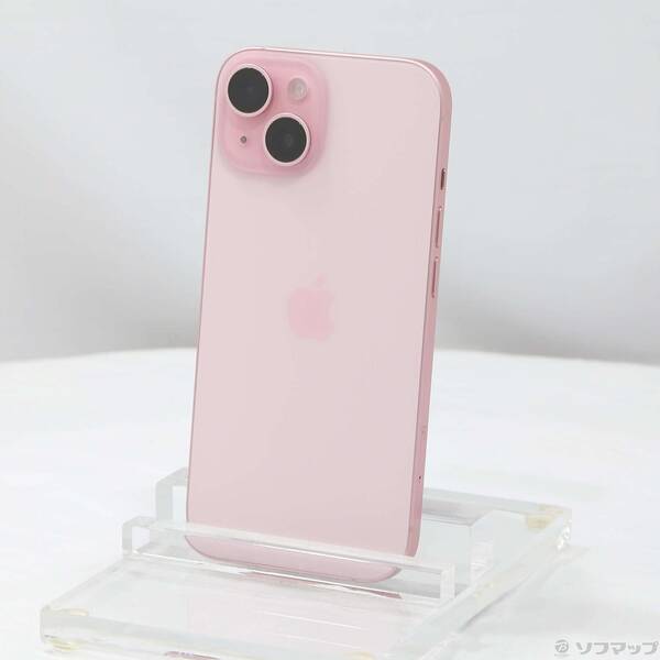 【中古】Apple(アップル) iPhone15 256GB ピンク MTMP3J/A SIMフリー 【262-ud】