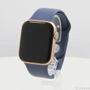 【中古】Apple(アップル) Apple Watch Series 5 GPS 44mm ゴールドアルミニウムケース アラスカンブルースポーツバンド 【305...