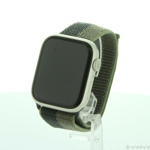 【中古】Apple(アップル) Apple Watch Series 7 GPS 45mm スターライトアルミニウムケース トルネード/グレイスポーツループ 【349-ud】 【中古】Apple(アップル) Apple Watch Series 7 GPS 45mm スターライトアルミニウムケース トルネード/グレイスポーツループ 【349-ud】