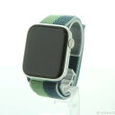 【中古】Apple(アップル) Apple Watch Series 5 GPS + Cellular 44mm シルバーアルミニウムケース アビスブルー/モス...