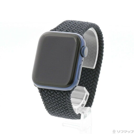 【中古】Apple(アップル) Apple Watch Series 6 GPS 40mm ブルーアルミニウムケース チャコールブレイデッドソロループ 【348-ud】 【中古】Apple(アップル) Apple Watch Series 6 GPS 40mm ブルーアルミニウムケース チャコールブレイデッドソロループ 【348-ud】