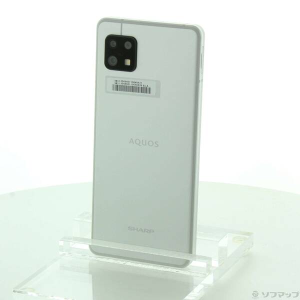 【中古】SHARP(シャープ) AQUOS sense6 64GB シルバー SH-M19 SIMフリー 【368-ud】