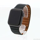 【中古】Apple(アップル) Apple Watch Series 6 GPS 40mm スペースグレイアルミニウムケース ミッドナイトレザーリンク 【269...