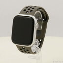 【中古】Apple(アップル) Apple Watch Series 8 GPS 45mm シルバーアルミニウムケース オリーブグレー/ブラックNikeスポーツ...