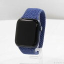 【中古】Apple(アップル) Apple Watch Series 6 GPS 44mm ブルーアルミニウムケース アトランティックブルーソロループ 【381...