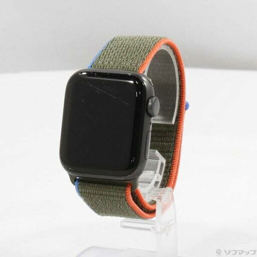 【中古】Apple(アップル) Apple Watch SE 第1世代 GPS 40mm スペースグレイアルミニウムケース オリーブスポーツバンド 【368-ud】 【中古】Apple(アップル) Apple Watch SE 第1世代 GPS 40mm スペースグレイアルミニウムケース オリーブスポーツバンド 【368-ud】
