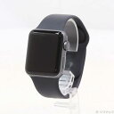【中古】Apple(アップル) Apple Watch Series 3 GPS 38mm スペースグレイアルミニウムケース ブラックスポーツバンド 【262-...