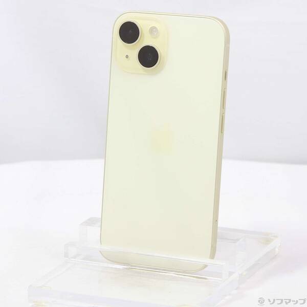 【中古】Apple(アップル) iPhone15 256GB イエロー MTMQ3J/A SIMフリー 【258-ud】