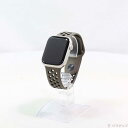 【中古】Apple(アップル) Apple Watch Series 8 GPS 45mm スターライトアルミニウムケース オリーブグレイ/ブラックNikeスポ...
