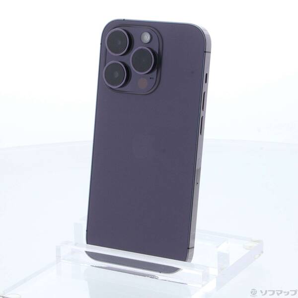 【中古】Apple(アップル) iPhone14 Pro 256GB ディープパープル MQ1E3J/A SIMフリー 【349-ud】