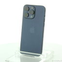 【中古】Apple(アップル) iPhone15 Pro Max 1TB ブルーチタニウム MU723J/A SIMフリー 【262-ud】