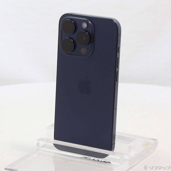 【中古】Apple(アップル) iPhone15 Pro 256GB ブルーチタニウム MTUG3J/A SIMフリー 【276-ud】