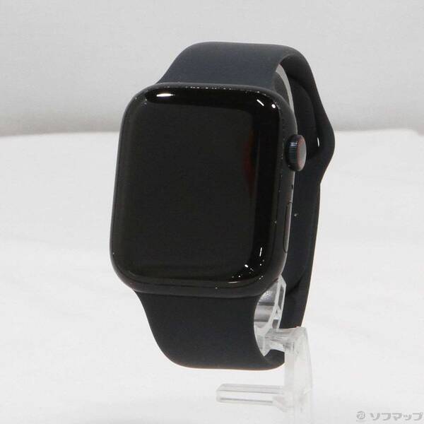 【中古】Apple(アップル) Apple Watch Series 9 GPS + Cellular 45mm ミッドナイトアルミニウムケース ミッドナイトスポーツバンド 【258-ud】