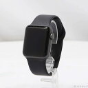 【中古】Apple(アップル) Apple Watch Series 3 GPS 38mm スペースグレイアルミニウムケース ブラックスポーツバンド 【276-...