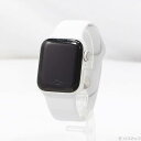 【中古】Apple(アップル) Apple Watch Series 4 GPS + Cellular 40mm シルバーアルミニウムケース ホワイトスポーツバ...