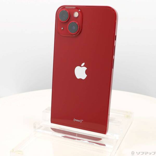 【中古】Apple(アップル) iPhone13 128GB プロダクトレッド MLNF3J/A SIMフリー 【305-ud】