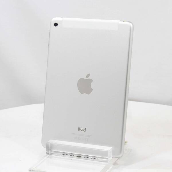 【中古】Apple(アップル) iPad mini 4 64GB シルバー MK732J/A docomoロック解除SIMフリー 【368-ud】