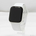 【中古】Apple(アップル) Apple Watch Series 8 GPS 45mm シルバーアルミニウムケース ホワイトスポーツバンド 【276-ud】