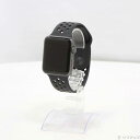 【中古】Apple(アップル) Apple Watch Series 3 Nike+ GPS 42mm スペースグレイアルミニウムケース アンスラサイト/ブラッ...