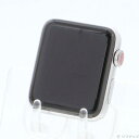 【中古】Apple(アップル) Apple Watch Series 3 GPS + Cellular 42mm ステンレススチールケース バンド無し 【377...