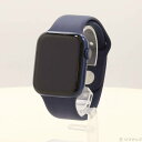 【中古】Apple(アップル) Apple Watch Series 6 GPS 44mm ブルーアルミニウムケース ディープネイビースポーツバンド 【196-ud】(2)