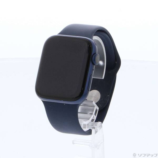 【中古】Apple(アップル) Apple Watch Series 6 GPS 44mm ブルーアルミニウムケース ディープネイビースポーツバンド 【344-ud】