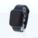【中古】Apple(アップル) Apple Watch Series 6 GPS 44mm ブルーアルミニウムケース ディープネイビースポーツバンド 【297-...