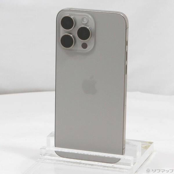 【中古】Apple(アップル) iPhone15 Pro Max 1TB ナチュラルチタニウム MU713J/A SIMフリー 【269-ud】