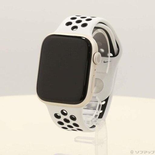 【中古】Apple(アップル) Apple Watch Series 8 GPS 45mm スターライトアルミニウムケース サミットホワイト/ブラックNikeスポーツバンド 【344-ud】 【中古】Apple(アップル) Apple Watch Series 8 GPS 45mm スターライトアルミニウムケース サミットホワイト/ブラックNikeスポーツバンド 【344-ud】