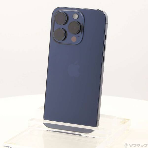 【中古】Apple(アップル) iPhone15 Pro 256GB ブルーチタニウム MTUG3J／A SIMフリー 【377-ud】