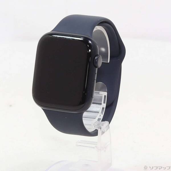 【中古】Apple(アップル) Apple Watch Series 8 GPS 45mm ミッドナイトアルミニウムケース ミッドナイトスポーツバンド 【377-ud】