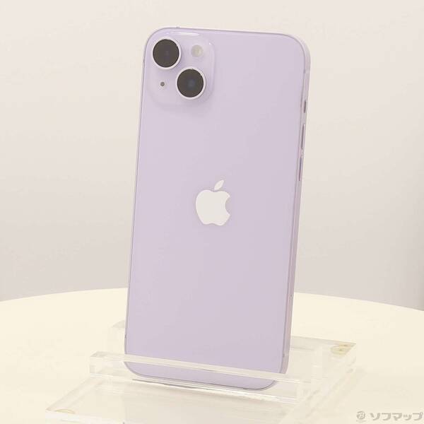 【中古】Apple(アップル) iPhone14 Plus 256GB パープル MQ4M3J/A SIMフリー 【251-ud】