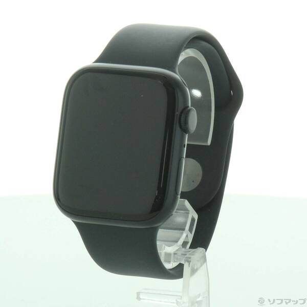 【中古】Apple(アップル) Apple Watch Series 8 GPS 45mm ミッドナイトアルミニウムケース ミッドナイトスポーツバンド 【196-ud】