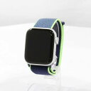 【中古】Apple(アップル) Apple Watch Series 5 GPS 44mm シルバーアルミニウムケース ネオンライムスポーツループ 【262-u...