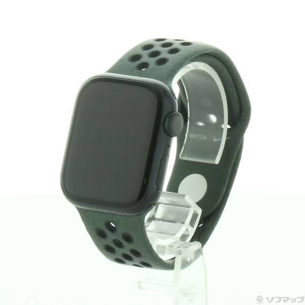 【中古】Apple(アップル) Apple Watch Series 9 GPS 41mm ミッドナイトアルミニウムケース カーゴカーキNikeスポーツバンド 【269-ud】