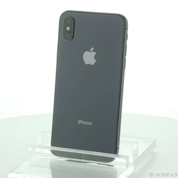 【中古】Apple(アップル) iPhoneX 256GB スペースグレイ NQC12J/A SoftBank 【368-ud】