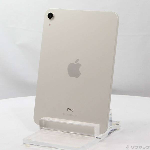 【中古】Apple(アップル) iPad mini 第6世代 64GB スターライト MK7P3J/A Wi-Fi 【198-ud】