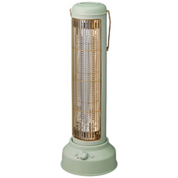 【中古】イデアインターナショナル 〔展示品〕 カーボンヒーター　ノスタルストーブ　ワイド グラスグリーン BOE077-GGR ［カーボンヒーター ／首振り機能］ 【305-ud】